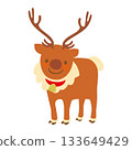 Christmas reindeer vector illustration 133649429