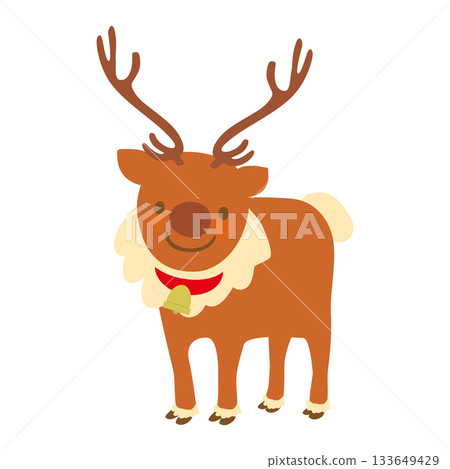 Christmas reindeer vector illustration 133649429