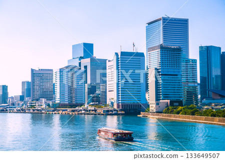 日本東京城市景觀:竹芝、濱松町、水上巴士「龍馬」等景點 日本東京城市景觀:竹芝、濱松町、水上巴士「龍馬」等景點 133649507