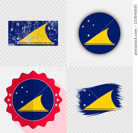 Tokelau National Flag Icon Collection. Tokelau National Flag Icon Collection. 133649895