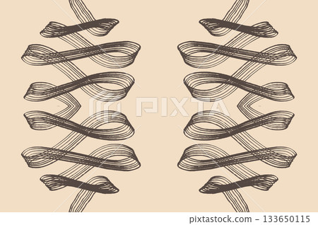 Elegant seamless pattern, repeatable illustration for surface design 133650115