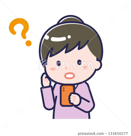 A "plain-clothed adult" woman using a smartphone A "plain-clothed adult" woman using a smartphone 133650277