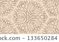 Elegant seamless pattern, repeatable illustration for surface design 133650284