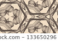 Elegant seamless pattern, repeatable illustration for surface design 133650296