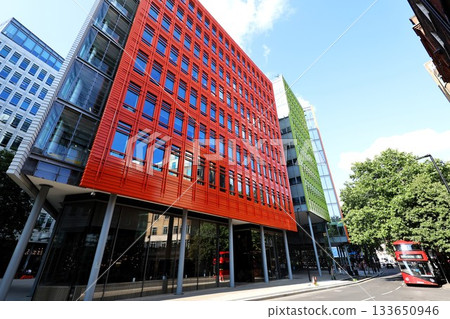 Colorful office buildings in London Colorful office buildings in London 133650946