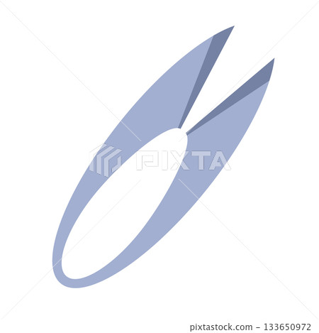 Simple illustration of thread scissors 133650972
