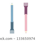 Simple illustration of a chalk pencil 133650974