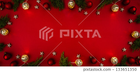 Christmas and Happy New background Christmas and Happy New background 133651350