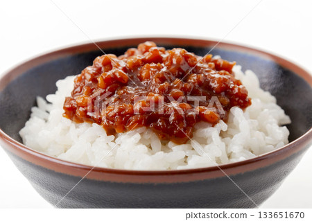Moromi miso and rice Moromi miso and rice 133651670