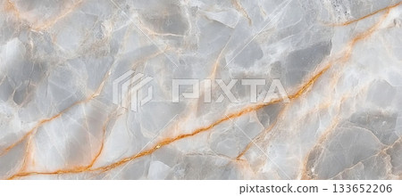 Elegant Light Grey Marble Texture Background with Brown Vein Pattern for Luxurious Interior Design 133652206
