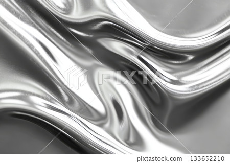 Stylish Silver Stream Texture Art with Smooth Metallic Gradient and Chrome Seamless Background Stylish Silver Stream Texture Art with Smooth Metallic Gradient and Chrome Seamless Background 133652210