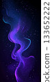 Vibrant Abstract Purple Background with Sinuous Waves and Flowing Forms for Modern Visual Appeal 133652222