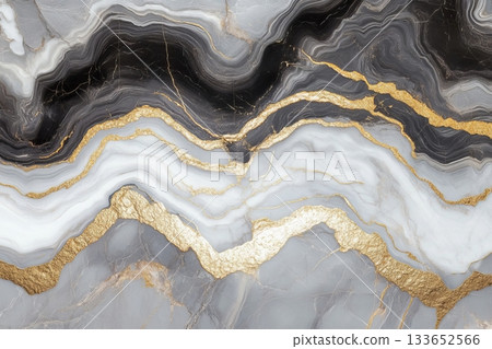 Luxurious Grey Marble Wallpaper with Shimmering Gold Accents for an Elegant Interior Design Touch Luxurious Grey Marble Wallpaper with Shimmering Gold Accents for an Elegant Interior Design Touch 133652566