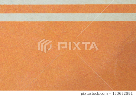 Macro texture of retro orange cardboard with white stripes. Ideal background for vintage, design, craft, stationery, creative, and decorative projects Macro texture of retro orange cardboard with white stripes. Ideal background for vintage, design, craft, stationery, creative, and decorative projects 133652891