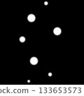 Many white round light particles 133653573