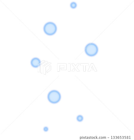 Many blue round light particles 133653581