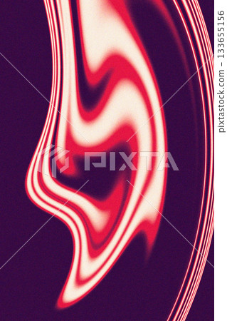 Vibrant abstract background with flowing red and white lines in smooth gradient motion. Modern liquid design with curved shapes and soft texture, creating a dynamic and artistic visual effect 133655156