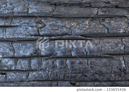Background of charred wood close up Background of charred wood close up 133655436