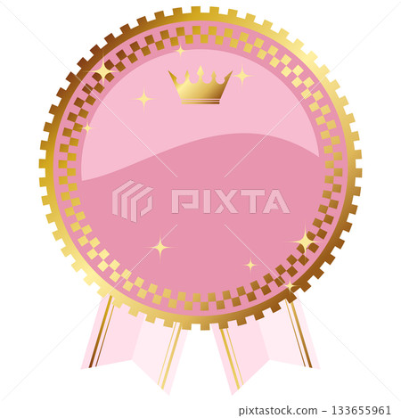 A luxurious, fairytale-like frame in pink and gold A luxurious, fairytale-like frame in pink and gold 133655961