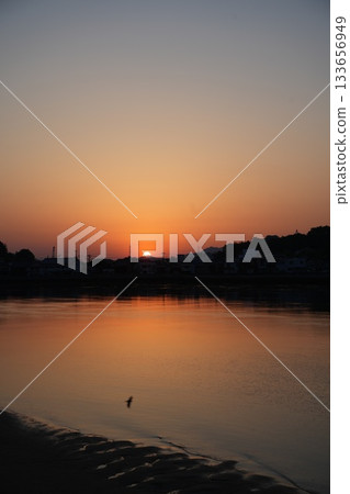 Get up early to see the sunrise and birds Get up early to see the sunrise and birds 133656949