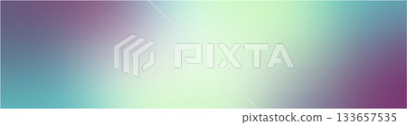Blurred gradient background in pastel colors with noise. Colorful rainbow gradient. Smooth blend banner template.Image fo illustration, suitable for wallpaper, web banner, landing page. 133657535