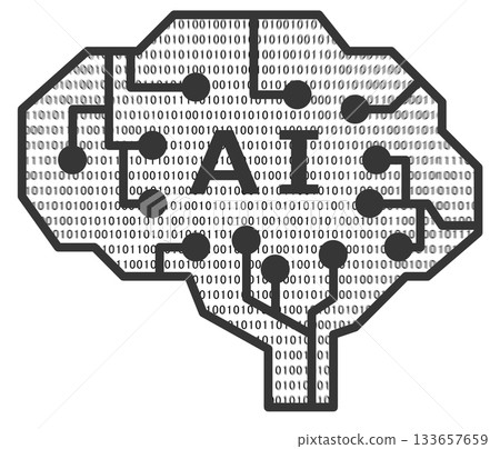 人工智慧處理數據、記錄並回放人類思想的示意圖 133657659