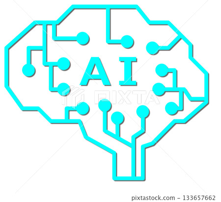人工智慧處理數據、記錄並回放人類思想的示意圖 133657662