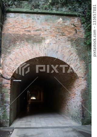 The remains of a former Japanese military fortress on Sarushima, an uninhabited island off the coast of Yokosuka The remains of a former Japanese military fortress on Sarushima, an uninhabited island off the coast of Yokosuka 133657881