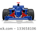 Vector formula 1 race car isolated 133658106