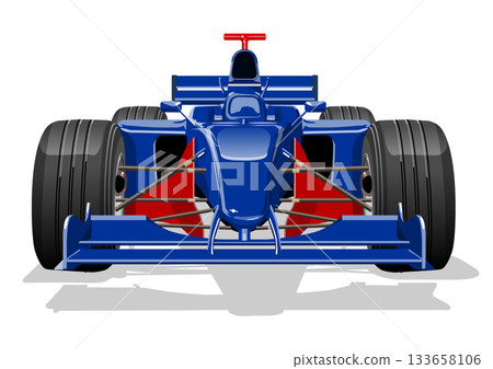 Vector formula 1 race car isolated 133658106
