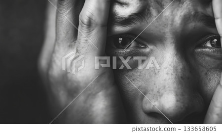 face, facial, hand 133658605