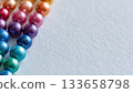 Bright background design material with colorful shiny beads 133658798