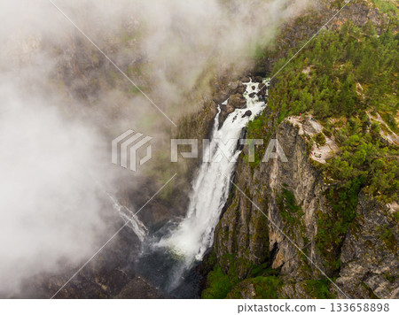 Voringsfossen waterfall, Mabodalen canyon Norway 133658898