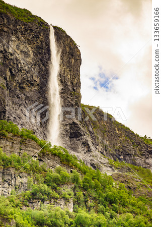 Waterfalls in mountains - Norway Waterfalls in mountains - Norway 133659166