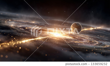 Explore a vibrant cosmic scene with Mercury and Jupiter Explore a vibrant cosmic scene with Mercury and Jupiter 133659232