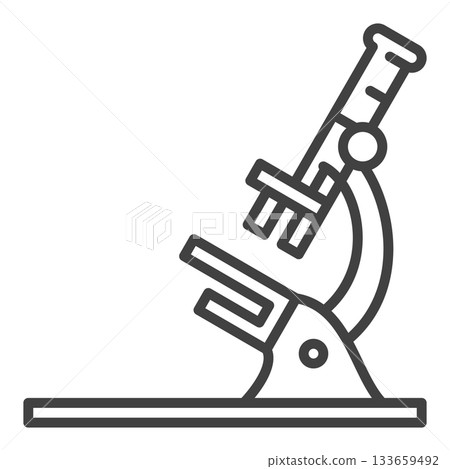 Microscope vector Chemistry outline icon or symbol Microscope vector Chemistry outline icon or symbol 133659492