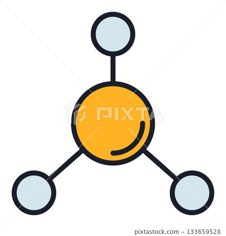 Chemistry molecular formula vector Education colored icon or logo element Chemistry molecular formula vector Education colored icon or logo element 133659528