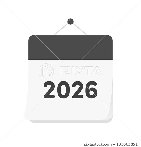 2026 年日曆圖示 - 簡約時尚的日曆和年度計畫封面圖片素材 2026 年日曆圖示 - 簡約時尚的日曆和年度計畫封面圖片素材 133663851
