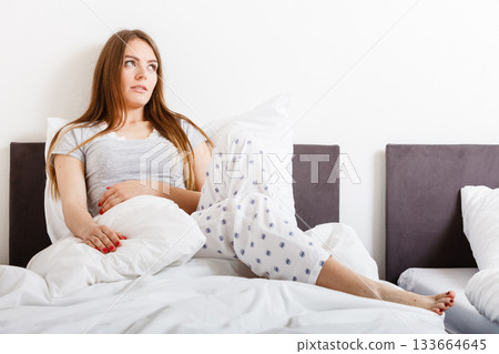 Lady in bed. Lady in bed. 133664645