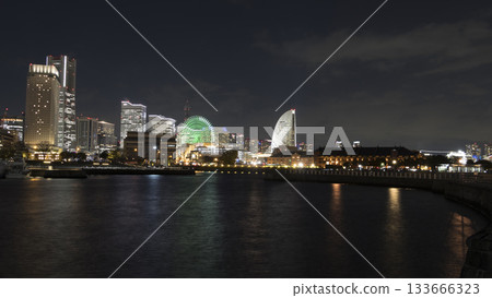 Illumination of Minato Mirai 133666323