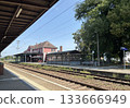 Fürstenberg-Hafel station in the northern state of Brandenburg, Germany (people's faces cannot be recognized) 133666949