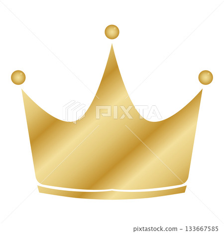 Shiny golden crown vector illustration Shiny golden crown vector illustration 133667585
