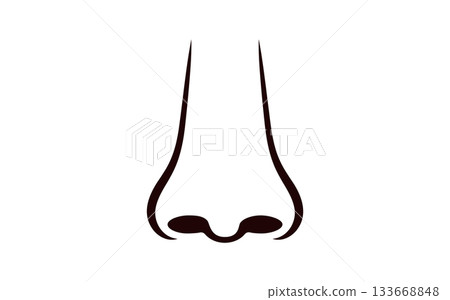 Human nose icon 133668848