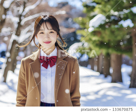 High school girl AI generated image 133670875