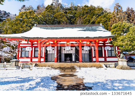 Kurama Temple in Kyoto in winter - Main Hall 133671645