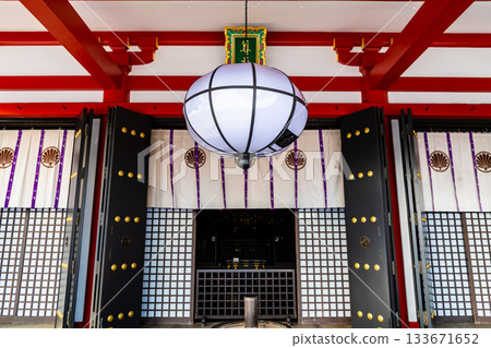 京都鞍馬寺冬日景象－正殿 133671652