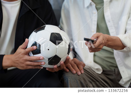 Hobby Family: Enjoying Soccer Together with a Ball Hobby Family: Enjoying Soccer Together with a Ball 133672256