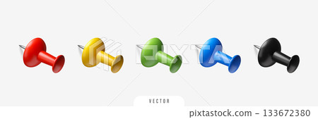 3D plastic push pin set 3D plastic push pin set 133672380