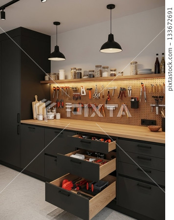 [AI-generated] Workbench Style Design 133672691