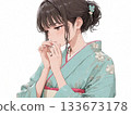 穿和服的女孩 133673178